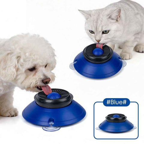 Darrahopens Pet Care > Dog Supplies > Dog Bowls, Feeders & Waterers Slow Feeder Lick Bowl, Universal for Cats and Dogs, a Fun and Stimulating Feeding Tool - Blue