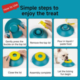 Darrahopens Pet Care > Dog Supplies > Dog Bowls, Feeders & Waterers Slow Feeder Lick Bowl, Universal for Cats and Dogs, a Fun and Stimulating Feeding Tool - Blue