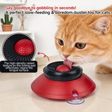 Darrahopens Pet Care > Dog Supplies > Dog Bowls, Feeders & Waterers Slow Feeder Lick Bowl, Universal for Cats and Dogs, a Fun and Stimulating Feeding Tool - Red