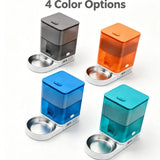 Darrahopens Pet Care > Dog Supplies > Dog Bowls, Feeders & Waterers Smart Pet Feeder with WiFi and Button Control, 4L Automatic Cat and Dog Food Dispenser with Removable Stainless Steel Bowl, Ideal for Busy Owners, Travel, and Home Use (Orange, WIFI Version) In Australia - Darrahopens