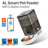 Darrahopens Pet Care > Dog Supplies > Dog Bowls, Feeders & Waterers Smart Pet Feeder with WiFi and Button Control, 4L Automatic Cat and Dog Food Dispenser with Removable Stainless Steel Bowl, Ideal for Busy Owners, Travel, and Home Use (Orange, WIFI Version) In Australia - Darrahopens