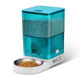 Darrahopens Pet Care > Dog Supplies > Dog Bowls, Feeders & Waterers Smart Pet Feeder with WiFi and Button Control, 4L Automatic Cat and Dog Food Dispenser with Removable Stainless Steel Bowl, Ideal for Busy Owners, Travel, and Home Use (Blue, WIFI Version) In Australia - Darrahopens