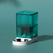 Smart Pet Feeder with WiFi and Button Control, 4L Automatic Cat and Dog Food Dispenser with Removable Stainless Steel Bowl, Ideal for Busy Owners, Travel, and Home Use (Cyan, WIFI Version) In Australia - Darrahopens