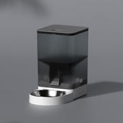 Darrahopens Pet Care > Dog Supplies > Dog Bowls, Feeders & Waterers Smart Pet Feeder with WiFi and Button Control, 4L Automatic Cat and Dog Food Dispenser with Removable Stainless Steel Bowl, Ideal for Busy Owners, Travel, and Home Use (Grey, WIFI Version) In Australia - Darrahopens