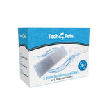 Darrahopens Pet Care > Dog Supplies > Dog Bowls, Feeders & Waterers Tech4Pets 5-Pack Water Fountain Replacement Filters