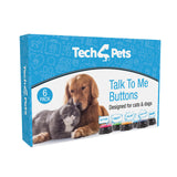 Darrahopens Pet Care > Dog Supplies > Dog Bowls, Feeders & Waterers Tech4Pets 6-Pack Talking Buttons for Interactive Pet Communication