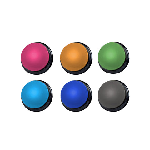 Darrahopens Pet Care > Dog Supplies > Dog Bowls, Feeders & Waterers Tech4Pets 6-Pack Talking Buttons for Interactive Pet Communication