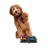 Darrahopens Pet Care > Dog Supplies > Dog Bowls, Feeders & Waterers Tech4Pets Black Mat 2-Pack for Talking Buttons & Floor