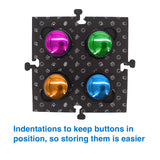 Darrahopens Pet Care > Dog Supplies > Dog Bowls, Feeders & Waterers Tech4Pets Black Mat 2-Pack for Talking Buttons & Floor