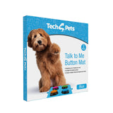 Darrahopens Pet Care > Dog Supplies > Dog Bowls, Feeders & Waterers Tech4Pets Blue Mat 2-Pack for Talking Buttons & Floor