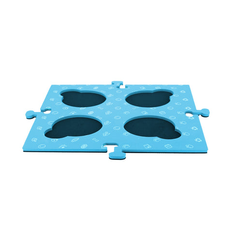 Darrahopens Pet Care > Dog Supplies > Dog Bowls, Feeders & Waterers Tech4Pets Blue Mat 2-Pack for Talking Buttons & Floor