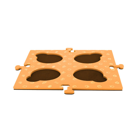 Darrahopens Pet Care > Dog Supplies > Dog Bowls, Feeders & Waterers Tech4Pets Orange Mat 2-Pack for Talking Buttons & Floor