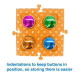 Darrahopens Pet Care > Dog Supplies > Dog Bowls, Feeders & Waterers Tech4Pets Orange Mat 2-Pack for Talking Buttons & Floor