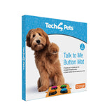 Darrahopens Pet Care > Dog Supplies > Dog Bowls, Feeders & Waterers Tech4Pets Orange Mat 2-Pack for Talking Buttons & Floor