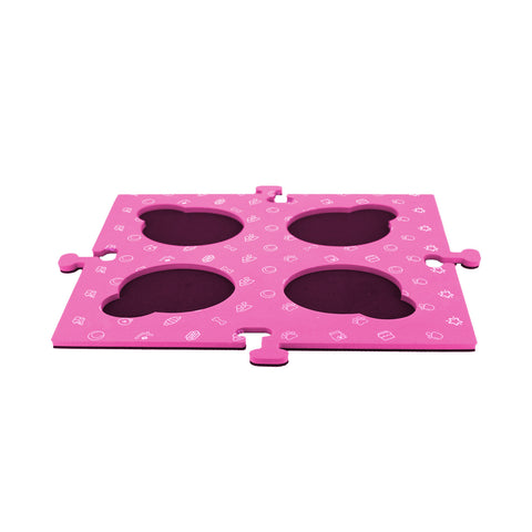 Darrahopens Pet Care > Dog Supplies > Dog Bowls, Feeders & Waterers Tech4Pets Pink Mat 2-Pack for Talking Buttons & Floor