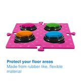 Darrahopens Pet Care > Dog Supplies > Dog Bowls, Feeders & Waterers Tech4Pets Pink Mat 2-Pack for Talking Buttons & Floor