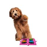Darrahopens Pet Care > Dog Supplies > Dog Bowls, Feeders & Waterers Tech4Pets Pink Mat 2-Pack for Talking Buttons & Floor