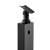 Darrahopens Pet Care > Dog Supplies > Dog Bowls, Feeders & Waterers VEVOR Cable Railing Post, 36x2x2 Inch Stair Railing Post, with Pre-Drilled 30° Angled Holes, Stainless Steel Cable Rail Post with Horizontal and Curved Bracket, 1-Pack, Black, 1JZLGZXHS914YIVIS001V0