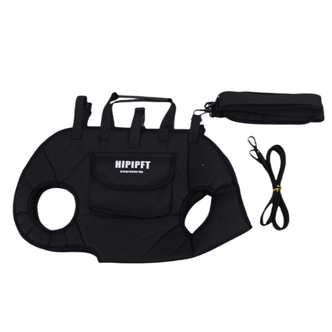 Darrahopens Pet Care > Dog Supplies > Dog Carriers & Crates Black 4-in-1 Multi-Functional Pet Carrier Bag with Detachable Strap & 1.5M Traction Rope - Lightweight Breathable Travel Sling for Cats & Dogs - Sizes L(Up to 9kg)