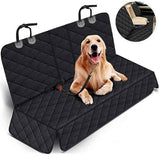 Darrahopens Pet Care > Dog Supplies > Dog Carriers & Crates Car Rear Seat Pet Protector Mat Waterproof Dog Cat Back Seat Cover Black