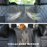 Darrahopens Pet Care > Dog Supplies > Dog Carriers & Crates Dog Car Seat Cover with Mesh Window, Waterproof Pet Seat Cover for Back Seat, Non-Slip Durable Scratchproof Dog Hammock for Cars, Trucks and SUVs