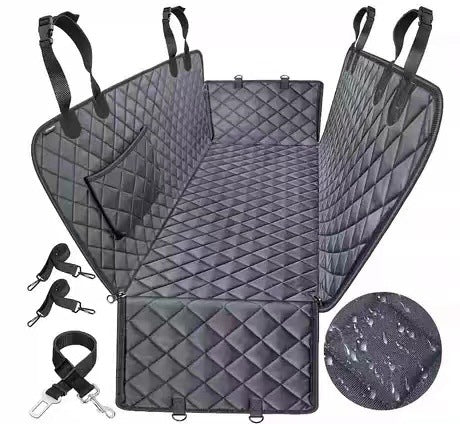 Darrahopens Pet Care > Dog Supplies > Dog Carriers & Crates Dog Car Seat Cover with Mesh Window, Waterproof Pet Seat Cover for Back Seat, Non-Slip Durable Scratchproof Dog Hammock for Cars, Trucks and SUVs