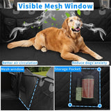 Darrahopens Pet Care > Dog Supplies > Dog Carriers & Crates FIN Large Dogs Back Seat Extender Waterproof Dog Hammock Car Seats with Hard Bottom