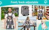 Darrahopens Pet Care > Dog Supplies > Dog Carriers & Crates Gray Black outdoor pet backpack, dog backpack, pet carrier, outdoor dog gear, pet travel, dog transportation, Australia pet carrier, small dog backpack, medium dog carrier, breathable pet backpack