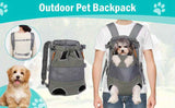 Darrahopens Pet Care > Dog Supplies > Dog Carriers & Crates Gray Black outdoor pet backpack, dog backpack, pet carrier, outdoor dog gear, pet travel, dog transportation, Australia pet carrier, small dog backpack, medium dog carrier, breathable pet backpack