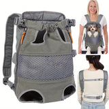 Darrahopens Pet Care > Dog Supplies > Dog Carriers & Crates Gray Black outdoor pet backpack, dog backpack, pet carrier, outdoor dog gear, pet travel, dog transportation, Australia pet carrier, small dog backpack, medium dog carrier, breathable pet backpack