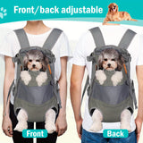 Darrahopens Pet Care > Dog Supplies > Dog Carriers & Crates Gray Black outdoor pet backpack, dog backpack, pet carrier, outdoor dog gear, pet travel, dog transportation, Australia pet carrier, small dog backpack, medium dog carrier, breathable pet backpack
