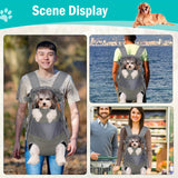 Darrahopens Pet Care > Dog Supplies > Dog Carriers & Crates Gray Black outdoor pet backpack, dog backpack, pet carrier, outdoor dog gear, pet travel, dog transportation, Australia pet carrier, small dog backpack, medium dog carrier, breathable pet backpack