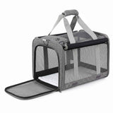 Darrahopens Pet Care > Dog Supplies > Dog Carriers & Crates i.Pet Pet Carrier Bag Foldable Dog Cat Durable Crate Travel Cage Portable Car Kennel Grey