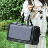 Darrahopens Pet Care > Dog Supplies > Dog Carriers & Crates Multifunctional Pet Travel Bag: Large Capacity, Breathable, Portable, Handheld or Crossbody Pet Bag - Black