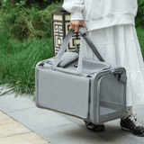 Darrahopens Pet Care > Dog Supplies > Dog Carriers & Crates Multifunctional Pet Travel Bag: Large Capacity, Breathable, Portable, Handheld or Crossbody Pet Bag - Gray