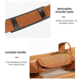 Darrahopens Pet Care > Dog Supplies > Dog Carriers & Crates Multifunctional Pet Travel Bag: Large Capacity, Breathable, Portable, Handheld or Crossbody Pet Bag - Gray