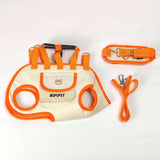 Darrahopens Pet Care > Dog Supplies > Dog Carriers & Crates Orange 4-in-1 Multi-Functional Pet Carrier Bag with Detachable Strap & 1.5M Traction Rope - Lightweight Breathable Travel Sling for Cats & Dogs - Sizes L(Up to 9kg)