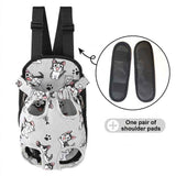 Darrahopens Pet Care > Dog Supplies > Dog Carriers & Crates Portable Pet Front Chest Backpack for Small Dogs and Cats – Hands-Free Travel Carrier with Adjustable Straps, Breathable Mesh, and Padded Shoulder Pads for Comfortable Outdoor Adventures (M, Grey) In Australia - Darrahopens