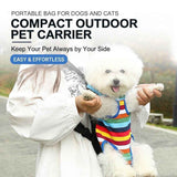 Darrahopens Pet Care > Dog Supplies > Dog Carriers & Crates Portable Pet Front Chest Backpack for Small Dogs and Cats – Hands-Free Travel Carrier with Adjustable Straps, Breathable Mesh, and Padded Shoulder Pads for Comfortable Outdoor Adventures (M, Black) In Australia - Darrahopens
