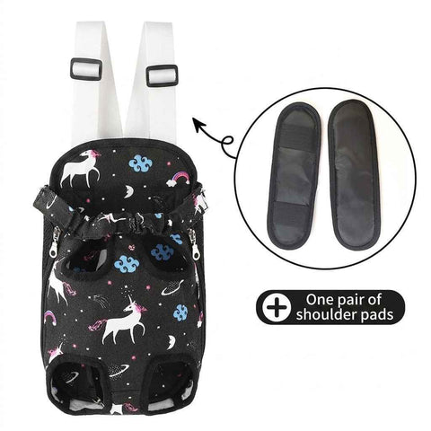 Darrahopens Pet Care > Dog Supplies > Dog Carriers & Crates Portable Pet Front Chest Backpack for Small Dogs and Cats – Hands-Free Travel Carrier with Adjustable Straps, Breathable Mesh, and Padded Shoulder Pads for Comfortable Outdoor Adventures (M, Black) In Australia - Darrahopens