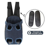 Darrahopens Pet Care > Dog Supplies > Dog Carriers & Crates Portable Pet Front Chest Backpack for Small Dogs and Cats – Hands-Free Travel Carrier with Adjustable Straps, Breathable Mesh, and Padded Shoulder Pads for Comfortable Outdoor Adventures (L, Beige) In Australia - Darrahopens