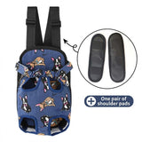 Darrahopens Pet Care > Dog Supplies > Dog Carriers & Crates Portable Pet Front Chest Backpack for Small Dogs and Cats – Hands-Free Travel Carrier with Adjustable Straps, Breathable Mesh, and Padded Shoulder Pads for Comfortable Outdoor Adventures (M, Black) In Australia - Darrahopens