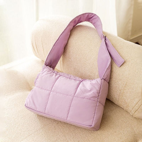 Darrahopens Pet Care > Dog Supplies > Dog Carriers & Crates Purple Foldable Insulated Quilted Pet Shoulder Bag with Adjustable Peep Hole & Safety Buckle - Thickened Warm Travel Tote for Small Dogs & Cats Within 5.7KG