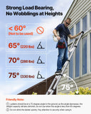 Darrahopens Pet Care > Dog Supplies > Dog Carriers & Crates VEVOR 3.8m Telescoping Ladder, Aluminum Lightweight Multi-Purpose Collapsible Extension, One-Touch Retraction Ladder, Heavy Duty 150kg Max Capacity with Non-Slip Feet, for Home, Outdoor Work, Loft