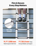 Darrahopens Pet Care > Dog Supplies > Dog Carriers & Crates VEVOR 3.8m Telescoping Ladder, Aluminum Lightweight Multi-Purpose Collapsible Extension, One-Touch Retraction Ladder, Heavy Duty 150kg Max Capacity with Non-Slip Feet, for Home, Outdoor Work, Loft