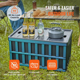 Darrahopens Pet Care > Dog Supplies > Dog Carriers & Crates VEVOR Collapsible Storage Bins with Lids, 65L 3 Packs, Folding Plastic Stackable Utility Crates with Handles, Large Heavy Duty Containers for Clothes, Toys, Books, Snack, Shoes, and Grocery Organizing