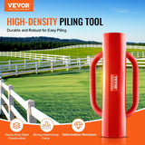 Darrahopens Pet Care > Dog Supplies > Dog Carriers & Crates VEVOR Fence Post Driver with Handles, 2.7 in Inner Diameter T Post Pole Pounder, 14LB Heavy Duty Carbon Steel Hand Post Rammer, Farm Fencing Hole Digger for U Channel, Sign Pole, Wooden Post, Red