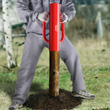 Darrahopens Pet Care > Dog Supplies > Dog Carriers & Crates VEVOR Fence Post Driver with Handles, 2.7 in Inner Diameter T Post Pole Pounder, 14LB Heavy Duty Carbon Steel Hand Post Rammer, Farm Fencing Hole Digger for U Channel, Sign Pole, Wooden Post, Red