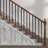 Darrahopens Pet Care > Dog Supplies > Dog Carriers & Crates VEVOR Staircase Balusters 51 Pack, 660 mm Aluminum Stair Balusters, 19 mm Water-Proof Round Metal Spindle Railing, Hollow Deck Railing with Rail Caps & Screws for Stairs, Porch, Patio, Fence, Black