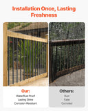 Darrahopens Pet Care > Dog Supplies > Dog Carriers & Crates VEVOR Staircase Balusters 51 Pack, 813 mm Aluminum Stair Balusters, 19 mm Water-Proof Round Metal Spindle Railing, Hollow Deck Railing with Rail Caps & Screws for Stairs, Porch, Patio, Matte Black
